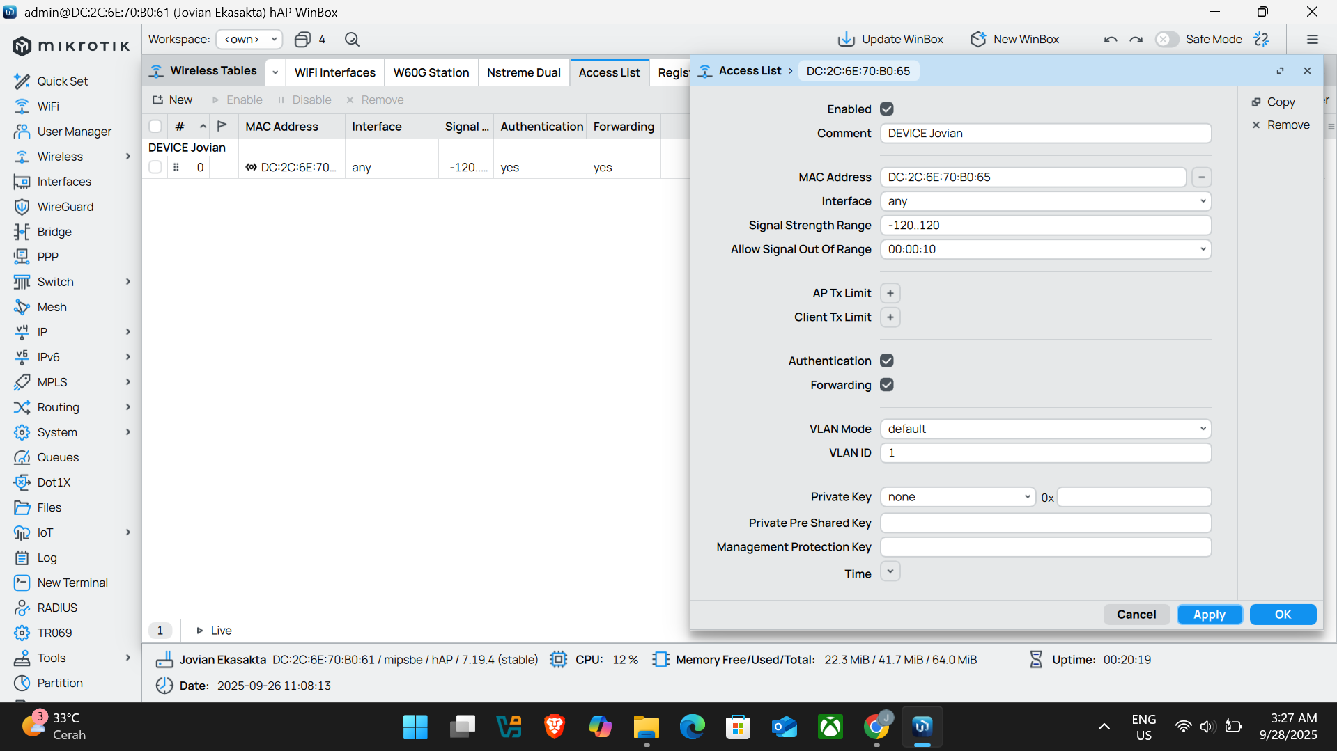 SERVICE IP pada MikroTik RouterOS